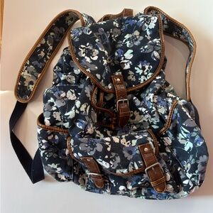 Aeropostale Blue and Brown Backpack